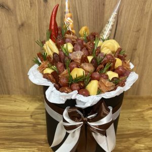 Коробка подарункова вітальна "Ковбасна шляпа"
