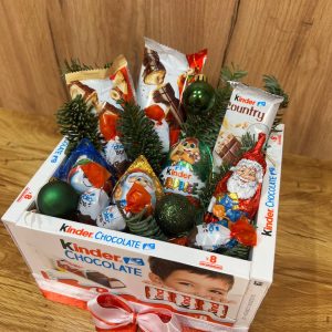 Бокс букет з цукерок "Новорічна емоція"