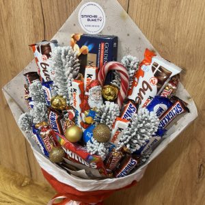 Букет з цукерок "Зимова казка"