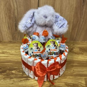 Бокс букет з цукерок "Солодкий зайчик"