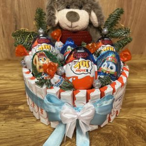 Бокс букет з цукерок "Добрий песик"